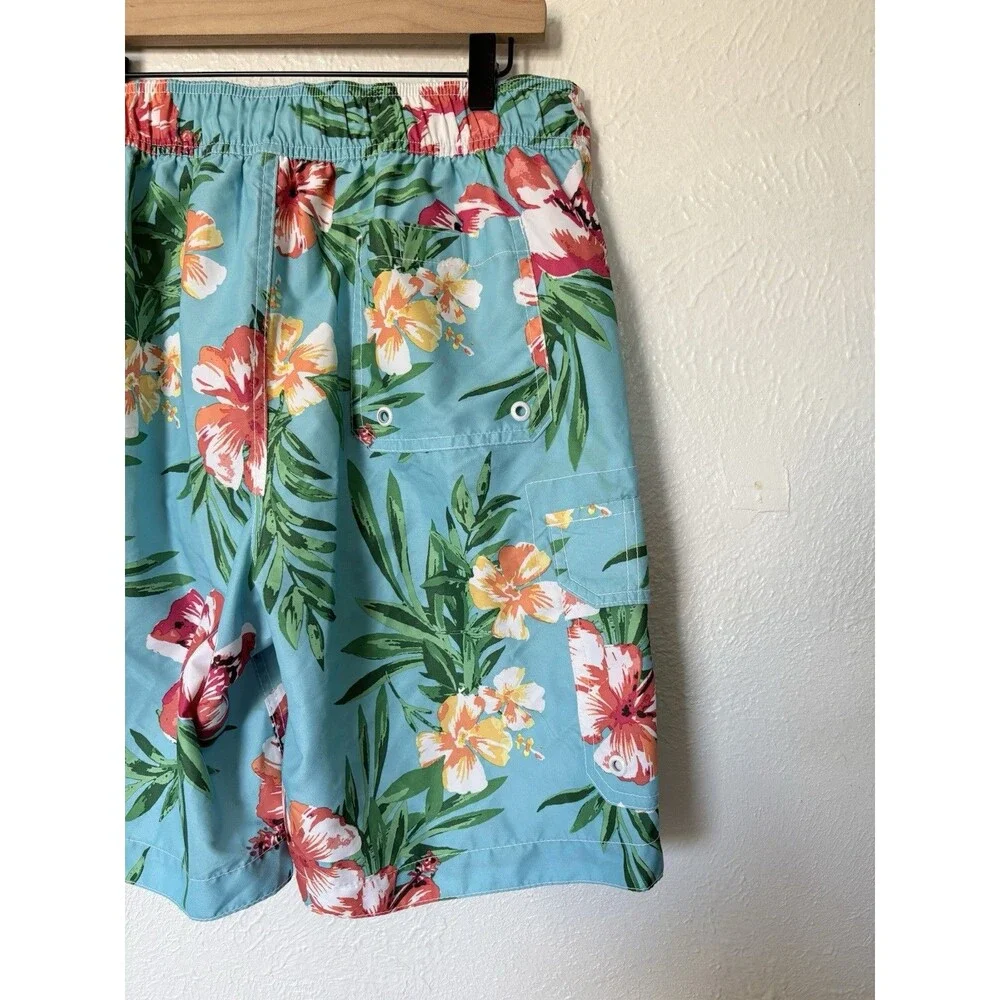 Merona Men's Multicolor Floral Print Swim Shorts  Size Medium